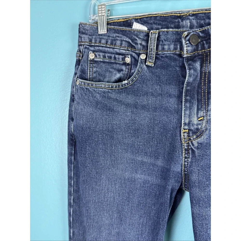 Levis Jeans Mens 32x36 Blue 527 Bootcut Western Cowboy Denim Dark Cotton